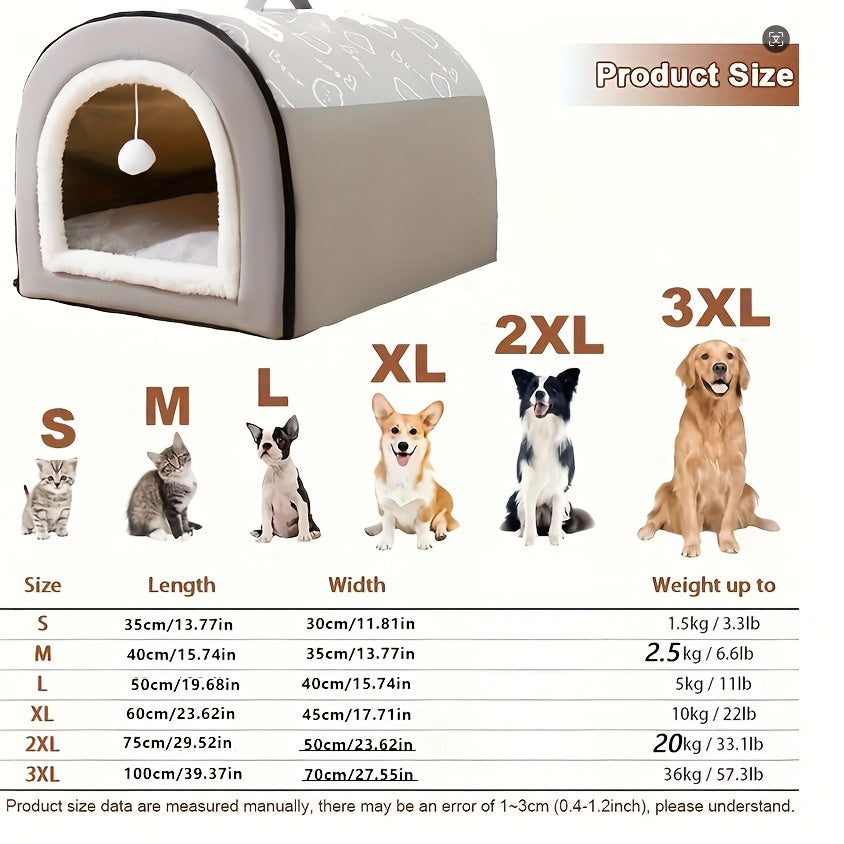 Lit , Niche Pour Petit , Moyen et Grand chien , chat .